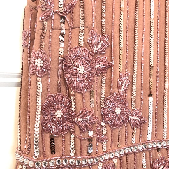 Mac Duggal 70260 Rose Floral Embellished Sleeveless MIDI Dress size 10 - Picture 5 of 13